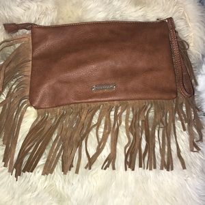 Steve Madden leather clutch/ wristlet